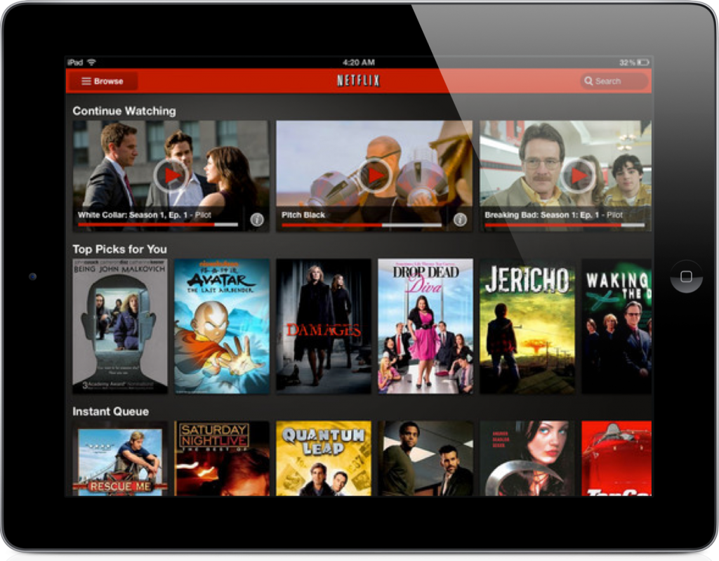 Netflix iPad Europe