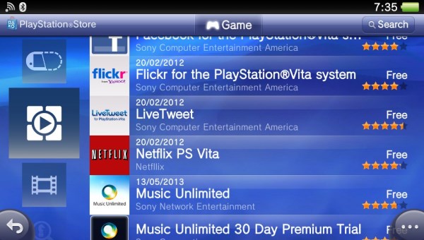 netflix on ps vita