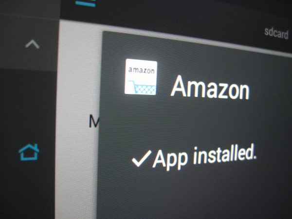 Sideloading the amazon apk